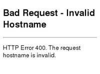 Bad Request